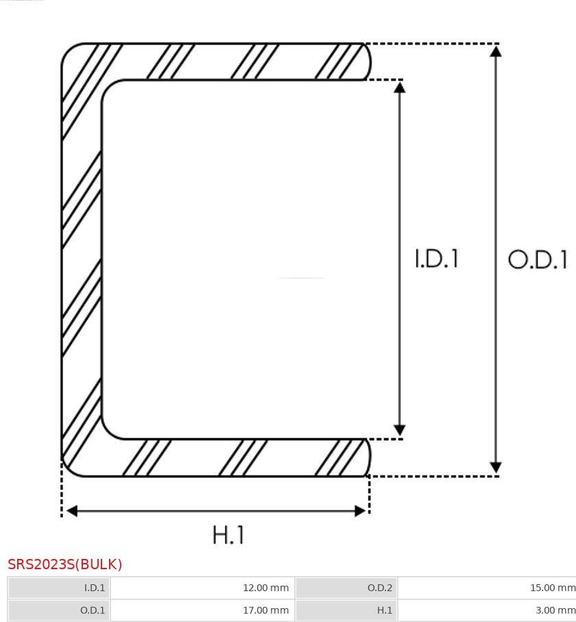 AS-PL SRS2023S(BULK) - Remkomplekts, Starteris ps1.lv