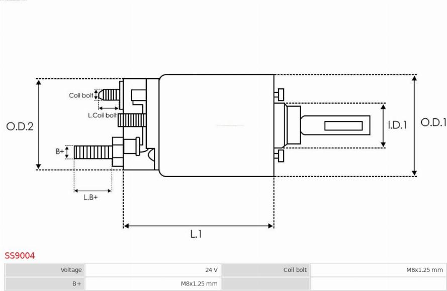 AS-PL SS9004 - Ievilcējrelejs, Starteris ps1.lv