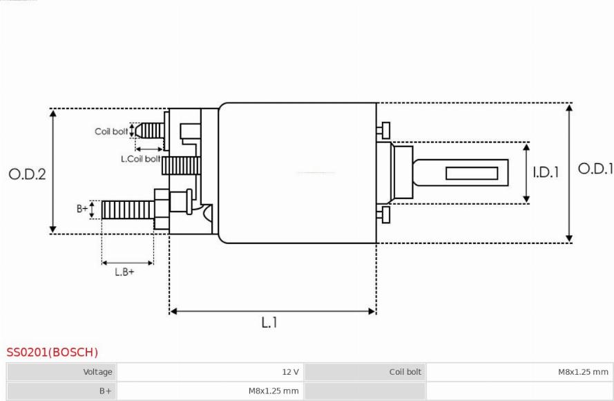 AS-PL SS0201(BOSCH) - Ievilcējrelejs, Starteris ps1.lv