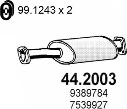 ASSO 44.2003 - Izplūdes gāzu priekšslāpētājs ps1.lv