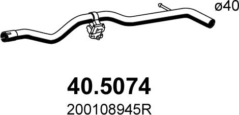 ASSO 40.5074 - Izplūdes caurule ps1.lv