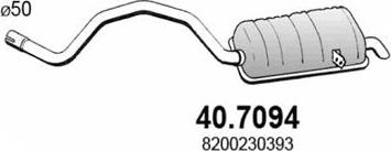 ASSO 40.7094 - Izplūdes gāzu trokšņa slāpētājs (pēdējais) ps1.lv