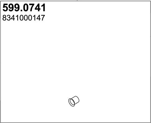 ASSO 599.0741 - Montāžas komplekts, Trokšņa slāpētājs ps1.lv