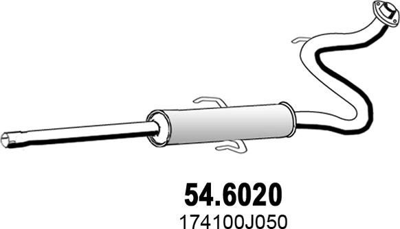 ASSO 54.6020 - Vidējais izpl. gāzu trokšņa slāpētājs ps1.lv