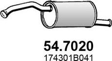 ASSO 54.7020 - Izplūdes gāzu trokšņa slāpētājs (pēdējais) ps1.lv