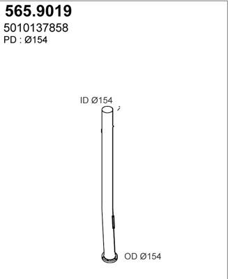 ASSO 565.9019 - Izplūdes caurule ps1.lv