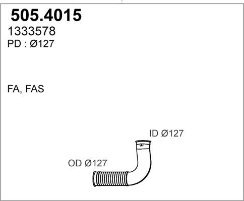 ASSO 505.4015 - Gofrēta caurule, Izplūdes gāzu sistēma ps1.lv