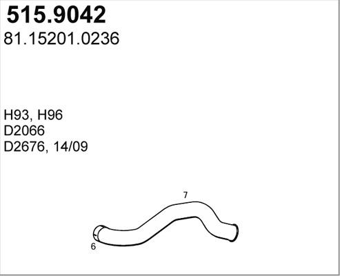 ASSO 515.9042 - Izplūdes caurule ps1.lv