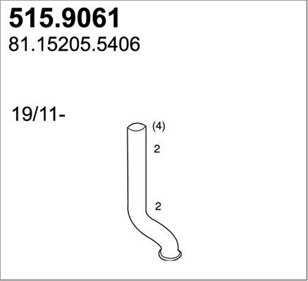 ASSO 515.9061 - Izplūdes caurule ps1.lv