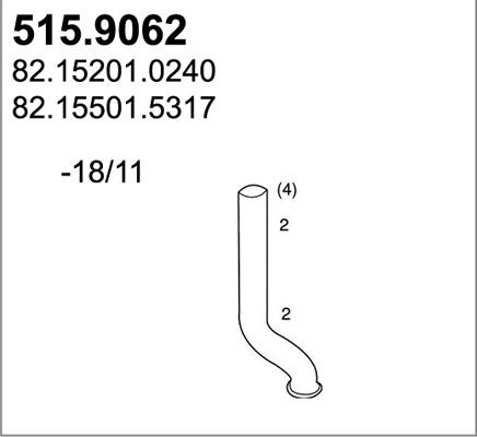 ASSO 515.9062 - Izplūdes caurule ps1.lv