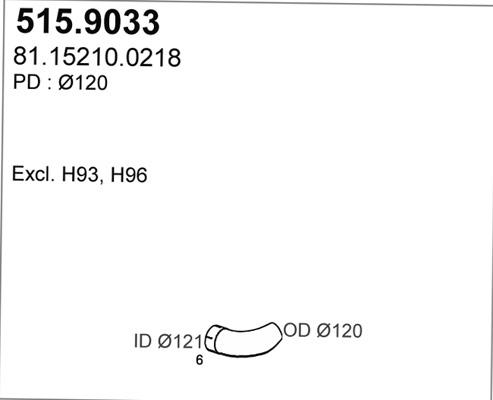 ASSO 515.9033 - Izplūdes caurule ps1.lv