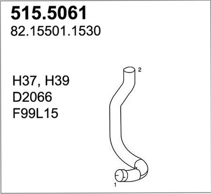 ASSO 515.5061 - Izplūdes caurule ps1.lv