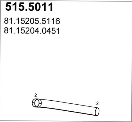 ASSO 515.5011 - Izplūdes caurule ps1.lv