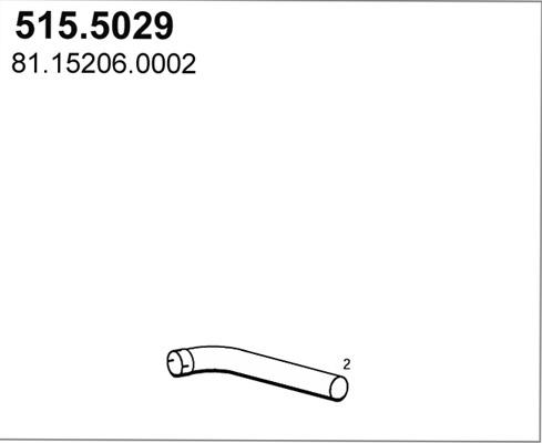 ASSO 515.5029 - Izplūdes caurule ps1.lv