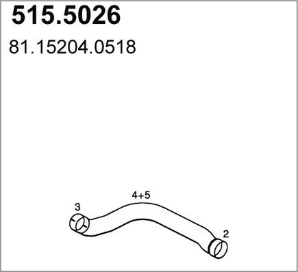 ASSO 515.5026 - Izplūdes caurule ps1.lv