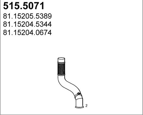 ASSO 515.5071 - Izplūdes caurule ps1.lv