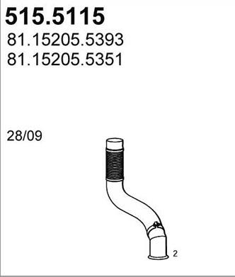 ASSO 515.5115 - Izplūdes caurule ps1.lv