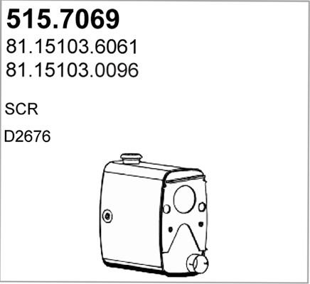 ASSO 515.7069 - Vidējais / Gala izpl. gāzu trokšņa slāpētājs ps1.lv