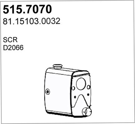 ASSO 515.7070 - Vidējais / Gala izpl. gāzu trokšņa slāpētājs ps1.lv