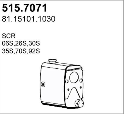 ASSO 515.7071 - Vidējais / Gala izpl. gāzu trokšņa slāpētājs ps1.lv