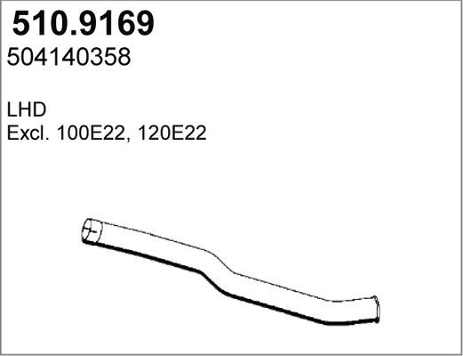 ASSO 510.9169 - Izplūdes caurule ps1.lv