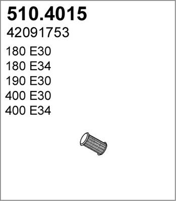 ASSO 510.4015 - Gofrēta caurule, Izplūdes gāzu sistēma ps1.lv