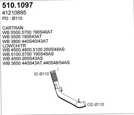 ASSO 510.1097 - Izplūdes caurule ps1.lv