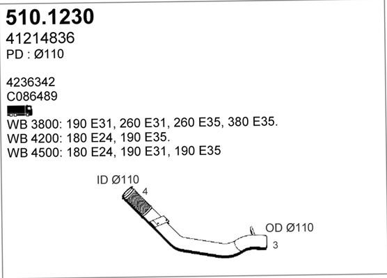 ASSO 510.1230 - Izplūdes caurule ps1.lv