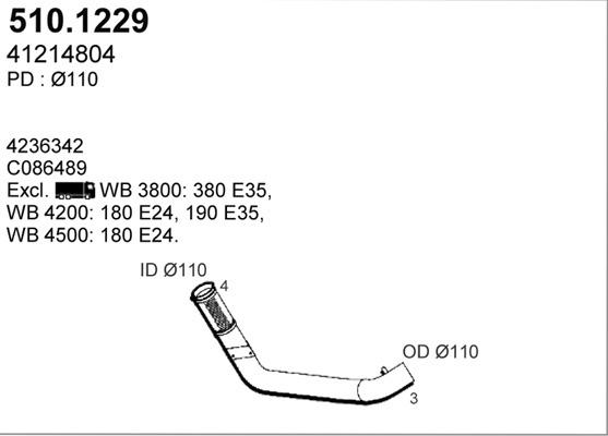 ASSO 510.1229 - Izplūdes caurule ps1.lv