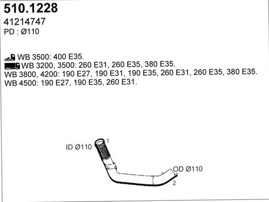 ASSO 510.1228 - Izplūdes caurule ps1.lv