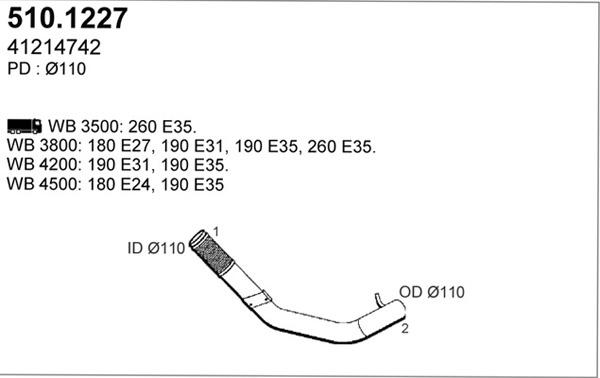 ASSO 510.1227 - Izplūdes caurule ps1.lv