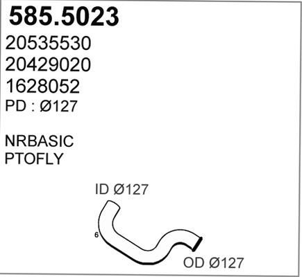 ASSO 585.5023 - Izplūdes caurule ps1.lv