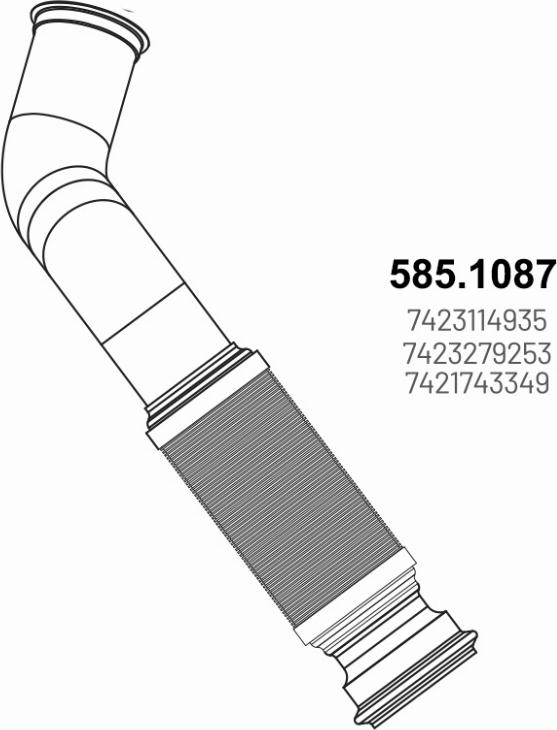 ASSO 585.1087 - Izplūdes caurule ps1.lv