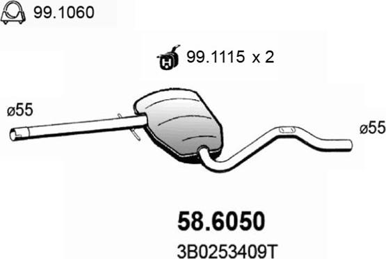 ASSO 58.6050 - Vidējais izpl. gāzu trokšņa slāpētājs ps1.lv