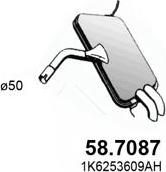 ASSO 58.7087 - Izplūdes gāzu trokšņa slāpētājs (pēdējais) ps1.lv