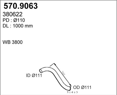 ASSO 570.9063 - Izplūdes caurule ps1.lv