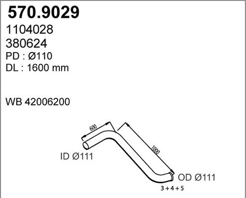 ASSO 570.9029 - Izplūdes caurule ps1.lv