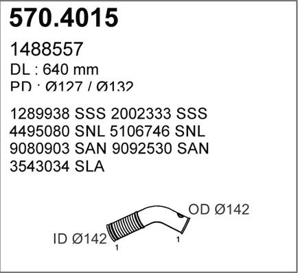 ASSO 570.4015 - Gofrēta caurule, Izplūdes gāzu sistēma ps1.lv