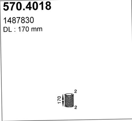 ASSO 570.4018 - Gofrēta caurule, Izplūdes gāzu sistēma ps1.lv