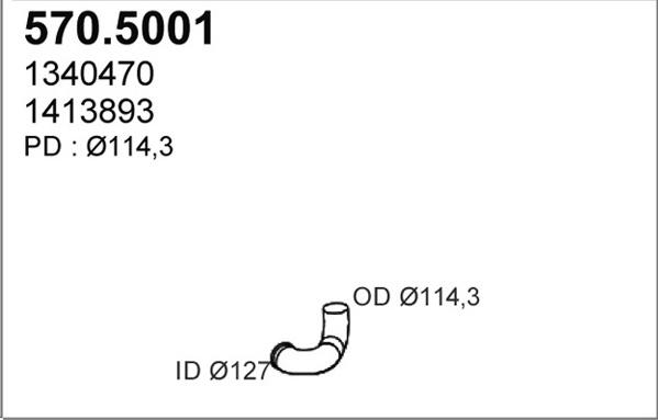 ASSO 570.5001 - Izplūdes caurule ps1.lv