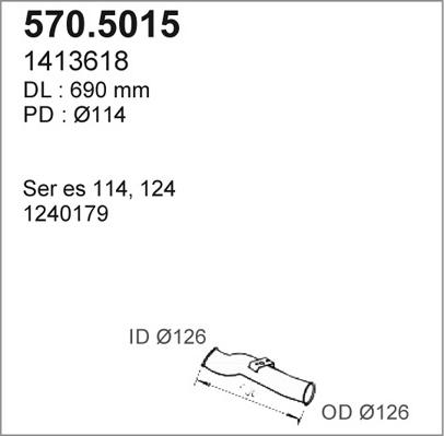 ASSO 570.5015 - Izplūdes caurule ps1.lv