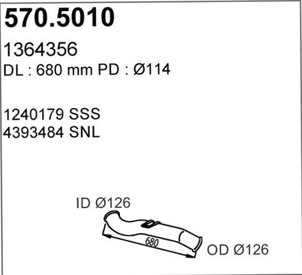 ASSO 570.5010 - Izplūdes caurule ps1.lv