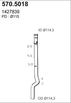 ASSO 570.5018 - Izplūdes caurule ps1.lv