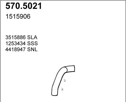 ASSO 570.5021 - Izplūdes caurule ps1.lv