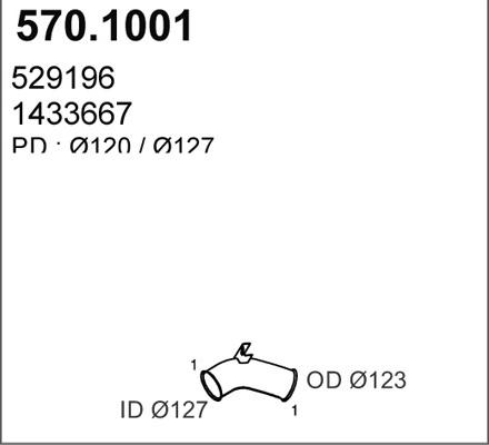 ASSO 570.1001 - Izplūdes caurule ps1.lv