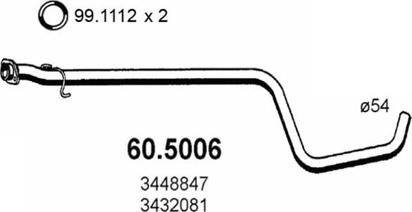 ASSO 60.5006 - Izplūdes caurule ps1.lv