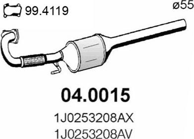 ASSO 04.0015 - Katalizators ps1.lv