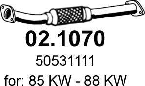 ASSO 02.1070 - Izplūdes caurule ps1.lv