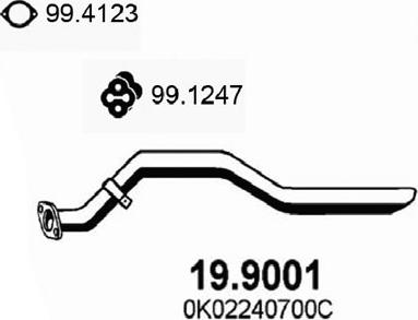 ASSO 19.9001 - Izplūdes caurule ps1.lv