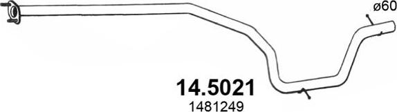 ASSO 14.5021 - Izplūdes caurule ps1.lv